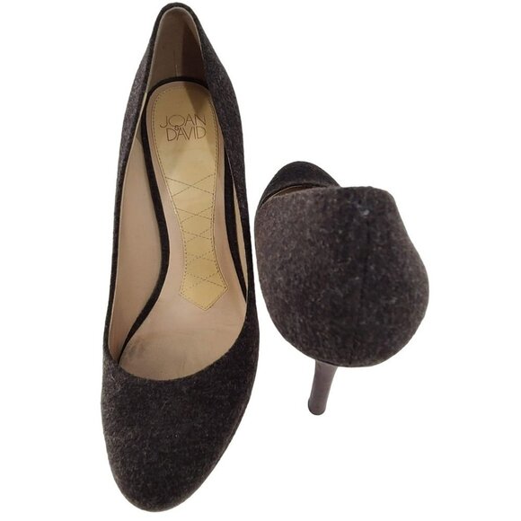 Joan & David Felted Wool Gray Pumps size 9M - Picture 7 of 9